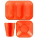 Disposable TableWare X-Table Orange